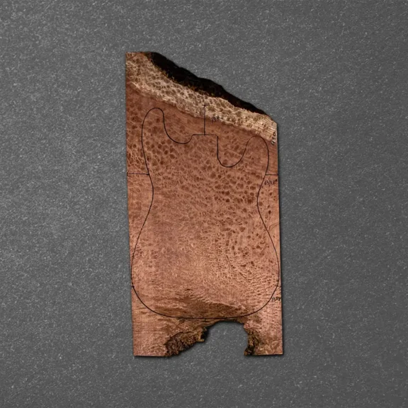 Redwood Burl Electric Guitar Drop Top Stratocaster (ES) Set – RBES000653-6.7