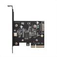 thumbnail image 1 of Tarjeta de Expansión USB-C 3.2 Gen 2x2 PCI-e Gen 3 X4 Type-C Chipset ASMedia ASM3242 de 20 Gbps con Alimentación de 15 Pines, 1 of 5