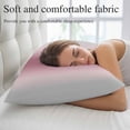 thumbnail image 5 of Pink Grey Ombre Pillow Covers, Linen Long Throw Pillow Case, Farmhouse Gradient Minimalist Holiday Pillow Protector Decorative Cushion Cover for Living Room/Bedroom 16" x 24", 5 of 8