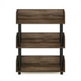 thumbnail image 3 of Furinno Turn-N-Tube 3-Tier Freestanding Multipurposes Display Rack in Walnut, 3 of 5