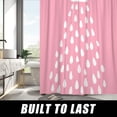 thumbnail image 2 of Pink Shower Curtain Water Drop Shower Curtain White Shower Head Bathroom Decoration Fun Shower Curtains Waterproof Polyester with Hooks 72x72 Inch, 2 of 6