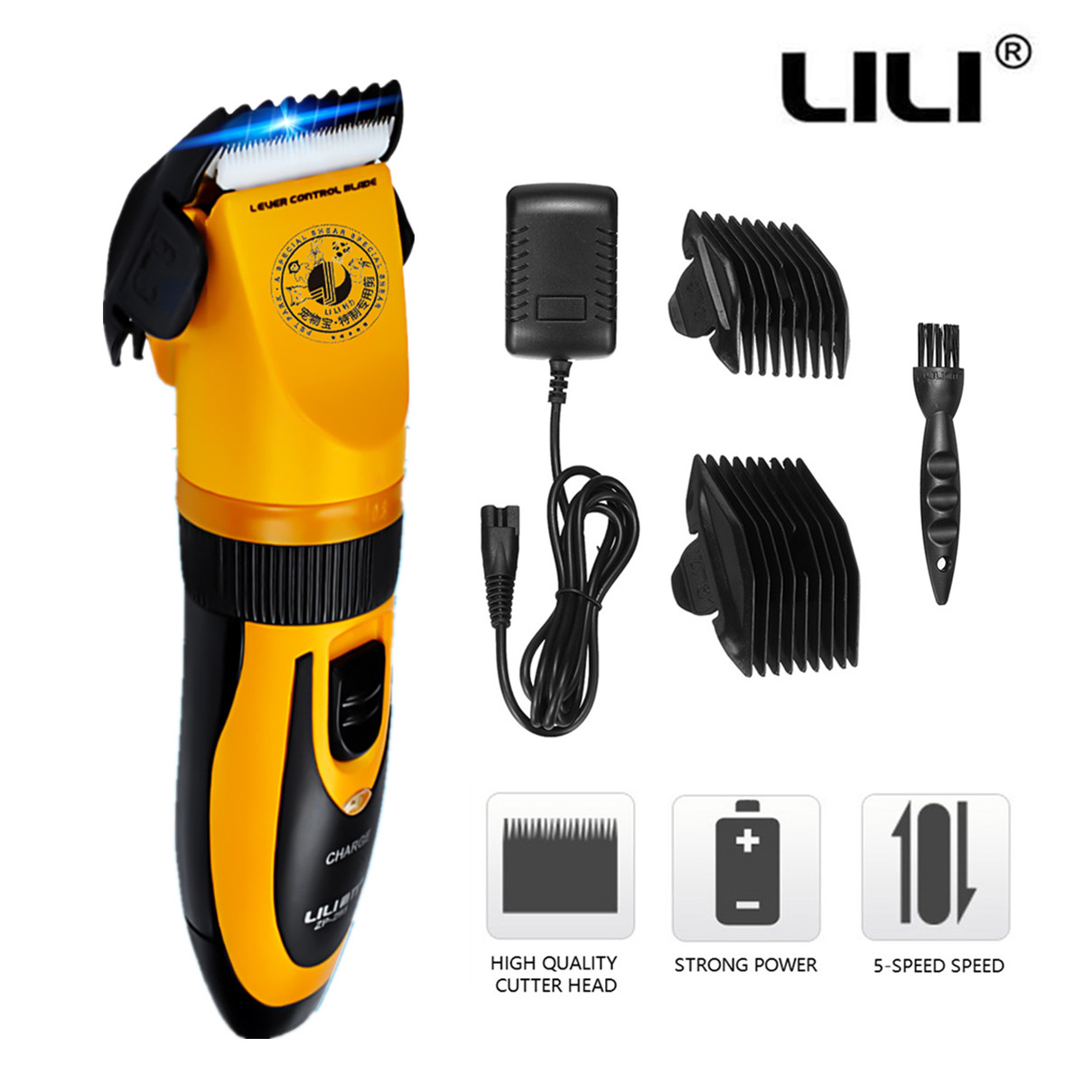 Professional Quiet 35W Electric Dog Cat Hair Trimmer Clipper Shaver Pet