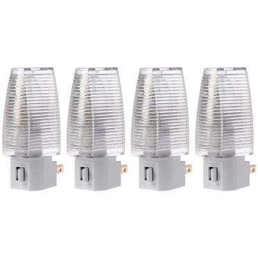 Projectpak Plug in Night Light with Manual On/Off Switch for Hallway, Kid’s Bedroom, Stairways – Includes 4W Bulb | 4 Pack