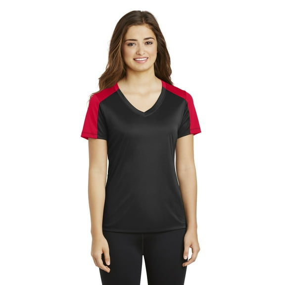 PosiCharge Competitor SleeveBlocked VNeck Tee