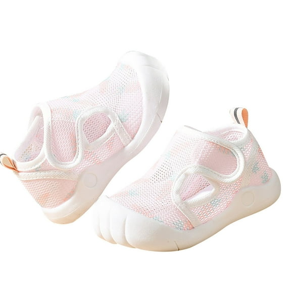 nsendm Unisex Baby Sandal Infant Unisex Kids Water Sandals Summer Infant Toddler Girls Boys Shoes Sandals Flat Bottom Non Slio Half Open Toe Little Kid Sandals Pink 6