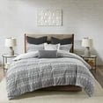 thumbnail image 2 of INK+IVY Rhea 3-Piece Mid-Century Cotton Comforter Mini Set in Gray, 2 of 5