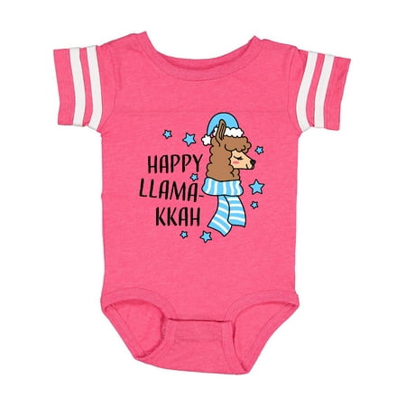 

Inktastic Happy llamakkah with Llama and Blue Stars Gift Baby Boy or Baby Girl Bodysuit