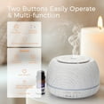 thumbnail image 4 of Betahouse Essential Oil Diffuser with Essential Oils Set, 300ml Aroma Diffuser with Remote Control, Humidifier with Color Lights for Room, Timer Setting, Auto Shut- White Wood, 4 of 6
