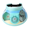 thumbnail image 2 of Chapeau de Fans d'Été pour Enfants Portable Réglable Vitesse Décontracté Rechargeable Chapeau de Soleil Bleu, 2 of 8