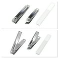 thumbnail image 5 of Unique Bargains 1 Set Beautiful Box Slant Nail Clipper Kit Toenail Clippers Gradient Gradient Black, 5 of 6
