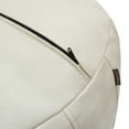 thumbnail image 6 of Thgonwid 21.7*13.7 inch Indoor Vegan Leather Pouf, Cream White, 6 of 6