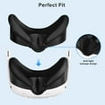 thumbnail image 3 of 7 in 1 VR Accessories Compatible with Quest 3, Silicone Face Cover, Protective Lens Cover,5 Disposable Eye Cover, VR Cleaning Cloth, 2 Thumb Grips-Orange, 3 of 7