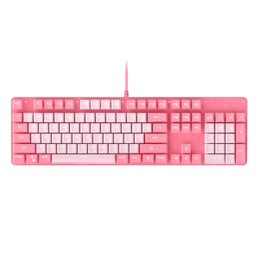 Ergonomic Mechanical Gaming Keyboard With 104 Responsive Keys Cute