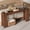 brown, variant on Gray Rustic Farmhouse Entryway Console Table, 70.9" Long Wooden Sofa Table for Hallway, Living Room, Behind Couch – Narrow 11.8" Depth