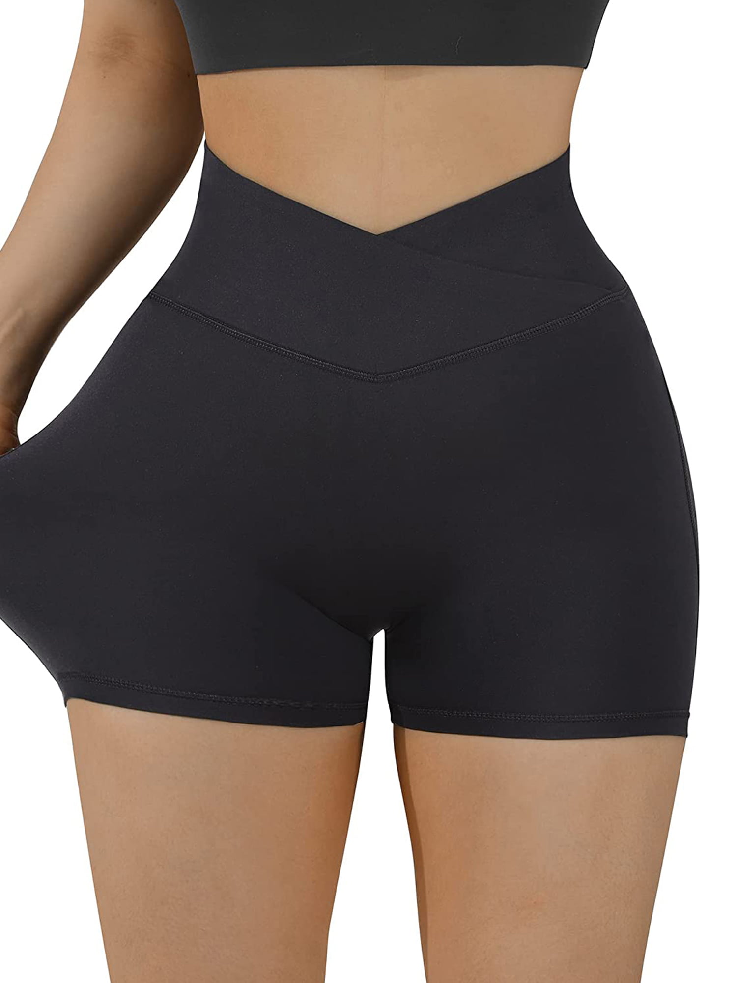 Buy Hi Clasmix 3 Pack Plus Size Biker Shorts for Women(1X-4X)-High Waisted  Non-See Through Workout Super Soft Black Yoga Shorts Online at  desertcartKUWAIT