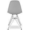 thumbnail image 4 of Aron Living Tower 17" Plastic and Chrome Steel Dining Chair in Gray, 4 of 4