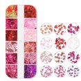 thumbnail image 1 of 3 Nail Art Flakes YONGSHENG corazón holográfico y forma de labio, 1 of 5