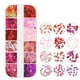 thumbnail image 3 of 2 Nail Art Flakes Corazón holográfico y forma de labio de corazón hueco Nail Art Flakes, 3 of 5