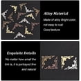 thumbnail image 4 of 120pcs Iron Filigree Corner Embellishments Hollow Triangle Wrap Connector Hollow Charm Pendants Tibetan Metal, 4 of 7