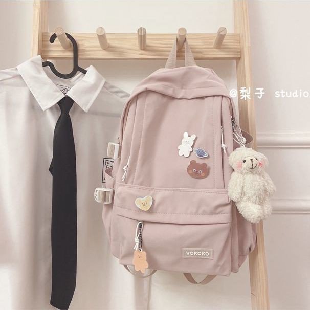 Mochila de estudiante de gran capacidad de estilo japonés y coreano linda mochila escolar