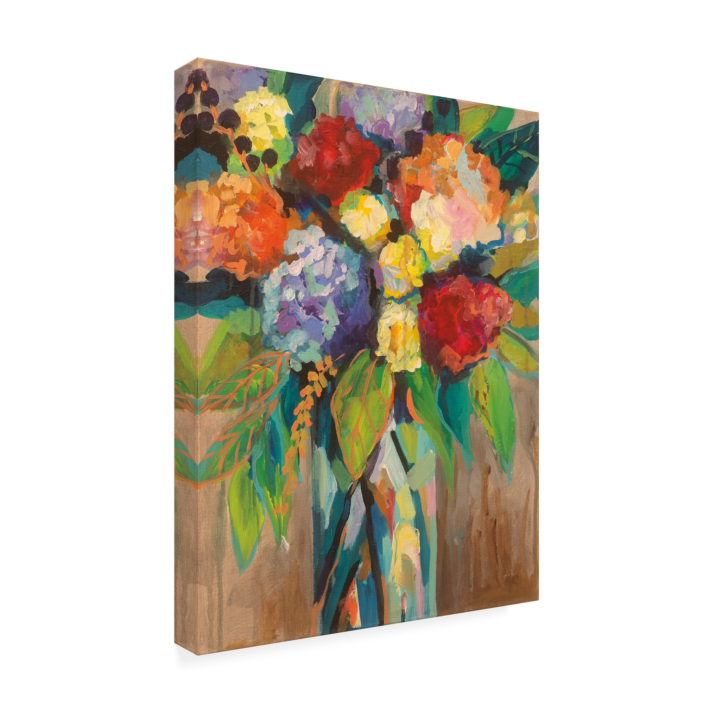 Jeanette Vertentes 'Colorful' Canvas Art