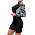 thumbnail image 2 of Spring Savings GaThRRgYP One Piece Bathing Suit Clearance,Swimsuit Women Long Sleeve Diving Suit Siamese Summer Beach Surfing Swimwear, 2 of 7