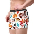 thumbnail image 3 of Wukai Autumn Pumpkins Fall Leaves Print Men’s Underwear Breathable Boxer Briefs,&nbsp;Moisture Wicking & Breathable-, 3 of 7