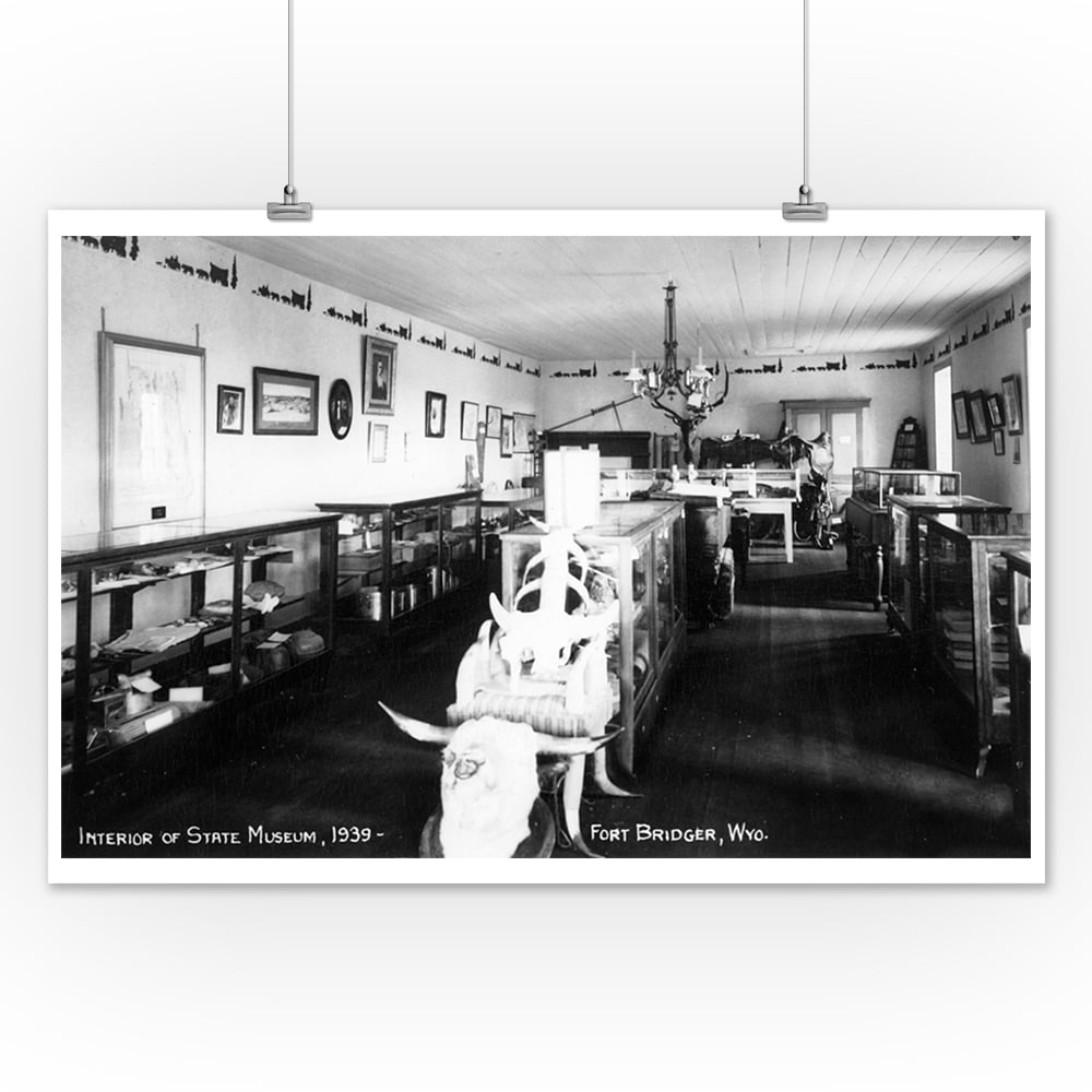 Fort Bridger, Wyoming State Museum Interior Photograph (12x18 Art Print, Wall Decor Travel