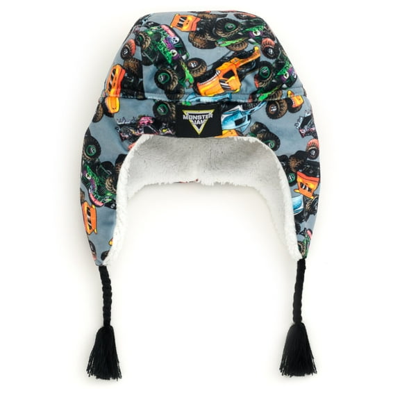 Monster Jam Grave Digger El Toro Loco Megalodon Truck Fleece Beanie with Ear Flaps One Size