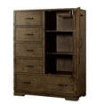 thumbnail image 3 of Pemberly Row Dovetail Contemporary Wood Chifferobe in Graphite Gray, 3 of 3