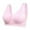 Pink, variant on GDREDA Women's Wireless Bra Women's Comfortable And Sexy Transparent Shoulder Strap Cordless Backless Spongeless With Convertible Shoulder Straps Pink,36
