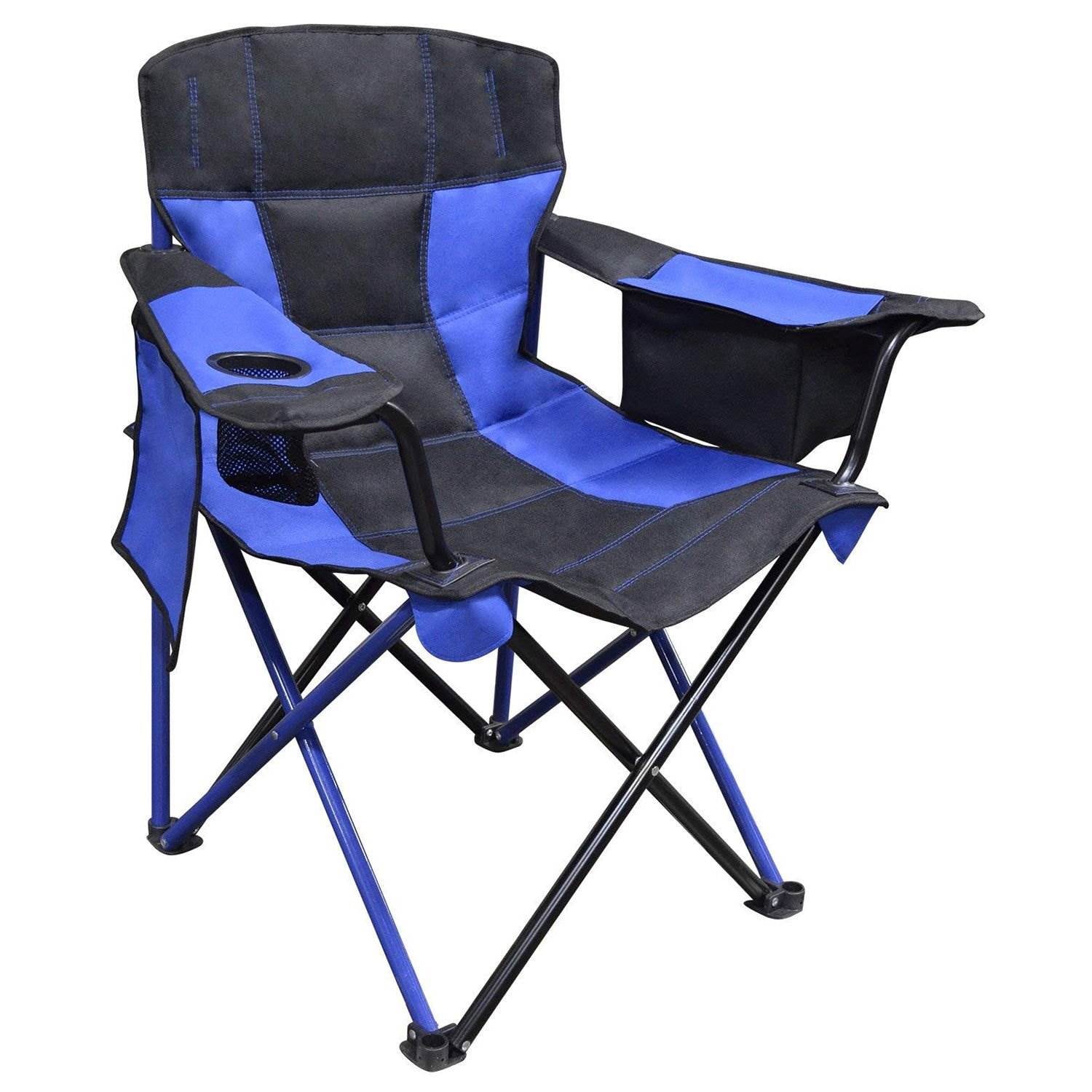 Caravan Sports Elite Quad Chair with Built In Cooler, True Blue