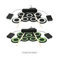 thumbnail image 3 of Compact Size Portable Digital Electronic Roll Up Drum Kit 7 Silicon Drum Pads USB Powered, 3 of 8