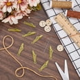 thumbnail image 4 of 1 Set 50Pcs Fish Shape Sewing Machine Needle Threaders Quick Sewing Threader Needle Guide Tool Plastic Sewing Wire Loop Light Khaki 32x7x4mm, 4 of 6