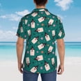 thumbnail image 4 of Fuzoiu Halloween Ghosts Print Hawaiian Shirt for Men, Summer Beach Casual Short Sleeve Button Down Shirts, Men’s Beach Summer Shirts with Pocket,Large, 4 of 7