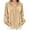 *Beige, variant on Women's Velvet V Neck Long Sleeve Blouse with Ruffle Trim ,Elegant Vintage Shirt for Fall Winter ,Women's Plus XXL