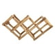 thumbnail image 1 of Estante de vino plegable de madera para botellas, almacenamiento, decoración de bar para el hogar, estante de exhibición para 6 botellas, 1 of 7