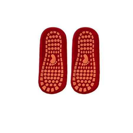 

Avamo Unisex Breathable Socks Knit Home Shoes Indoor Comfort Slip On Red 10C-12C