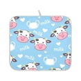 thumbnail image 2 of Cows Milk Pattern Drying Dish Mat Quick Drying Absorbent Soft Durable for Kitchen 18" x 24", 2 of 10