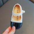thumbnail image 5 of NOKIO Girls' Mary Jane Party Shoes Children'S Mary Jane Flats Girls Leather Pearl Design Soft Round Dual Color Design Toe Princess Dress Flat Shoes(Toddler/Little Kid/Big Kids ), 5 of 6