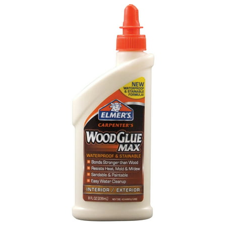 Elmer's Carpenter's Wood Glue MAX, 8 fl oz (Best Glue For Wood Trim)