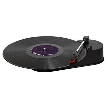 VIBE Sound VS-2006-MTS USB Mini Portable Turntable/Vinyl Archiver (Black) - Rip Your Old Vinyl to
