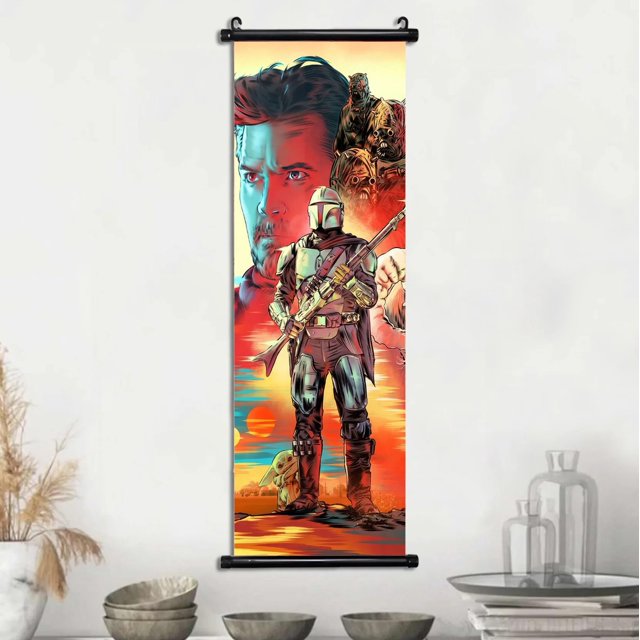 Póster de Star Wars de Disney, obra de arte de pared de película Stormtrooper, pintura en lienzo, impresión de imagen, desplazamiento colgante, Skywalker, arte decorativo para el hogar