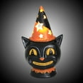 thumbnail image 3 of Halloween Light Up Hat Fellow Resin Halloween Light Spooky H8606 Cat, 3 of 3