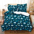 thumbnail image 3 of 3D Cartoon Cloud Star Quilt Cover Set Bedding Set Duvet Cover Pillowcases 286, 3 of 3