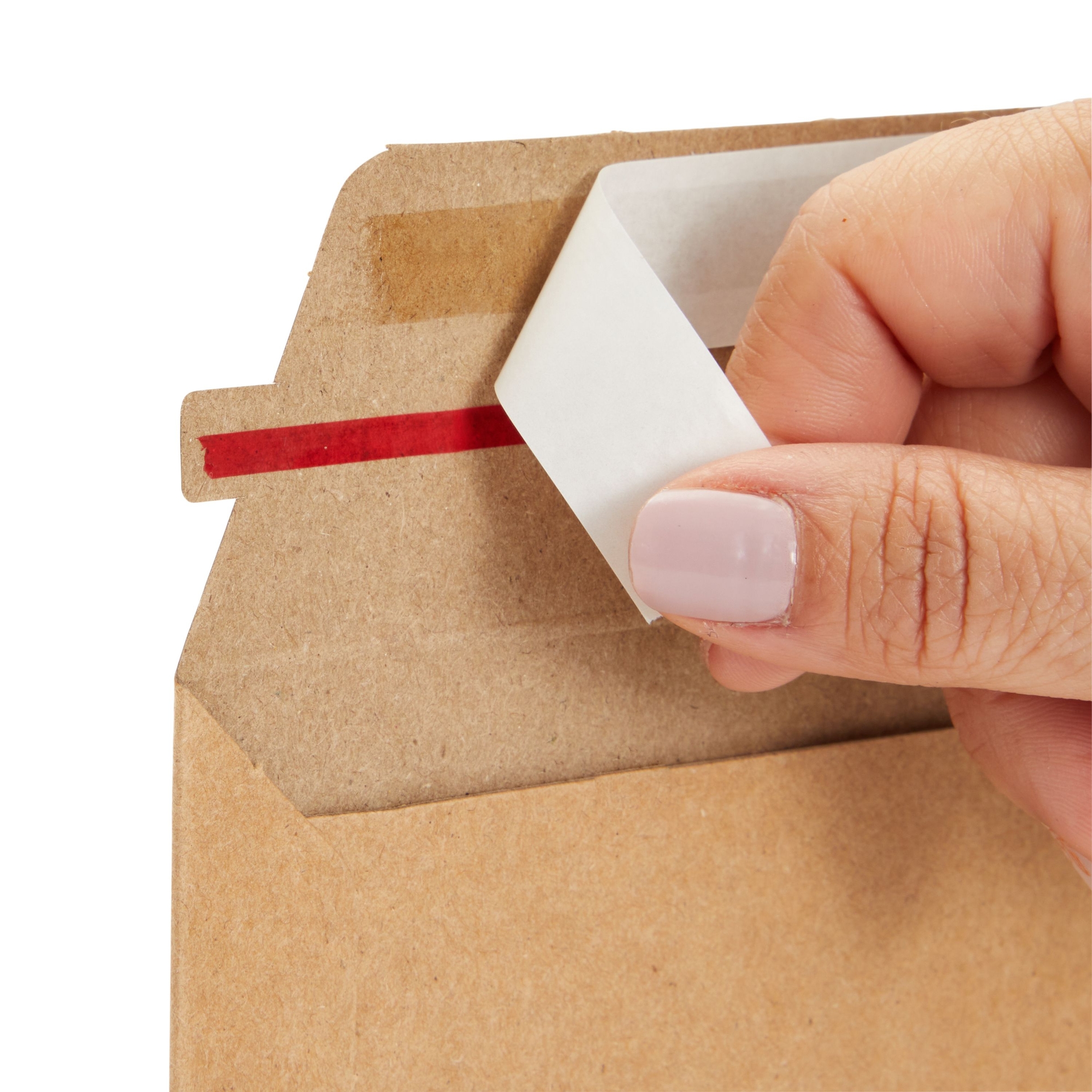 1000 Pack 6x8 White Rigid Stay Flat Self-Seal Cardboard Envelopes Mailers