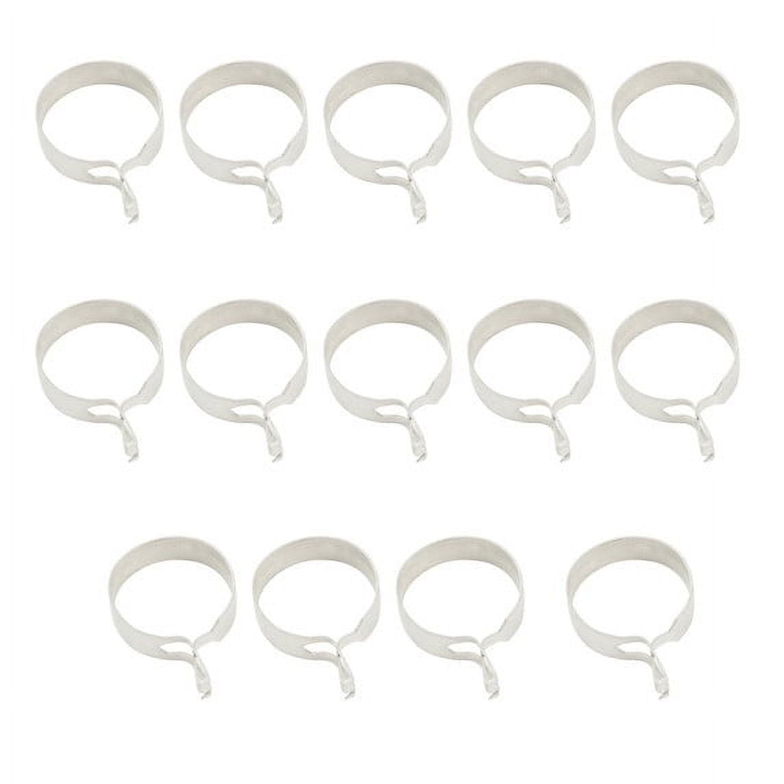 (2 pack) Mainstays Set of 14 Café Curtain Rod Clip Rings, 3/4 in. Diameter, Chrome