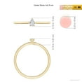 thumbnail image 4 of ANGARA Natural Solitaire Diamond Engagement Ring in 14K Yellow Gold for Women (Size-4x2.5mm| Color-H| Clarity-SI2) | April Birthstone, Anniversary, Jewelry Gift for Women | Natural Diamond Ring, 4 of 9