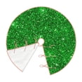 thumbnail image 3 of Bingfone Christmas Tree Skirt Mat Christmas Decoration Interior 48"-Green Glitter, 3 of 8