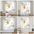 thumbnail image 5 of Bees Branches Semi Sheer Curtains Drapes for Living Room, Bedroom, French Doors Window 54 Inches Long, Farmhouse Spring Botanical Watercolor Rod Pocket Chiffon Curtain Drapery Voile Draperies Panel, 5 of 8